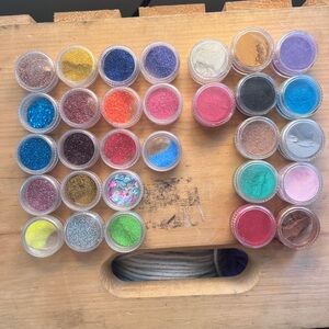 Colorful Glitter Powder Set